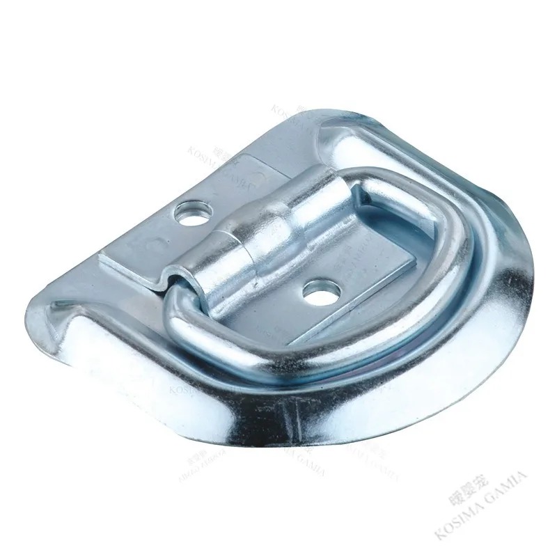 Universal Furniture Hardware - ตัวล็อคจุดยึดพื้นสำหรับมอเตอร์ไซค์ สกู๊ตเตอร์ แบบวงแหวนเหล็ก ป้องกันการโจรกรรม ติดตั้งบนพื้นหรือผนัง