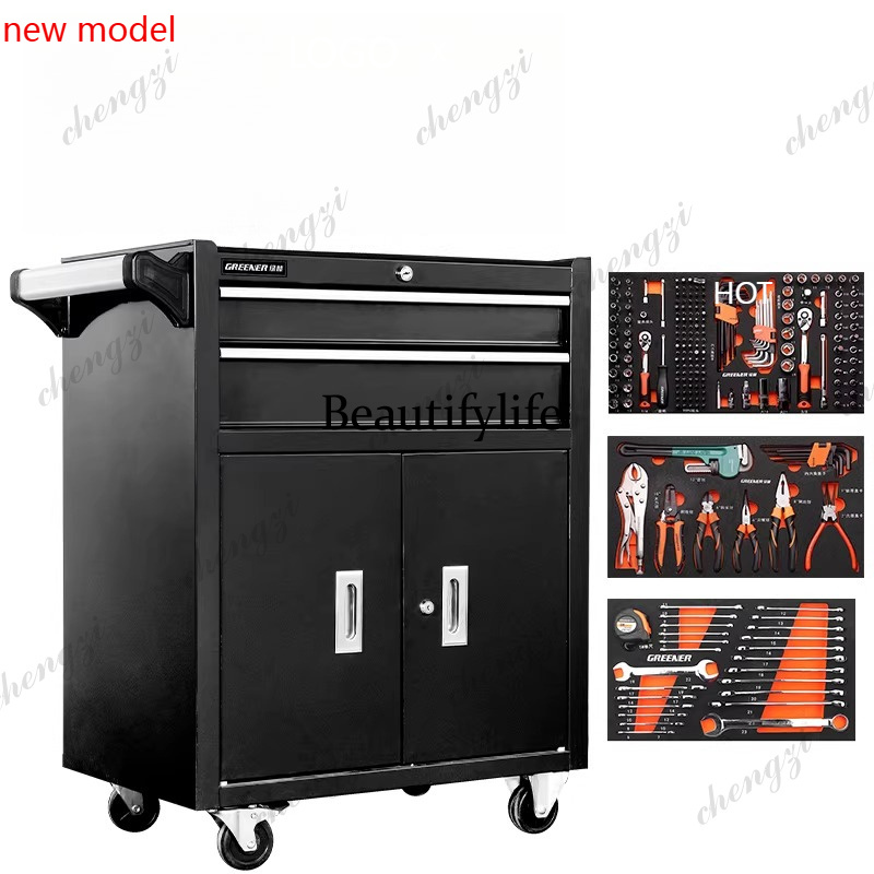 Furniture Hardware Repair - ตู้เครื่องมือเหล็ก M138 พร้อมลิ้นชักสำหรับงานซ่อมแซมอเนกประสงค์ กล่องเก็บอุปกรณ์เคลื่อนที่ ตู้โลหะ