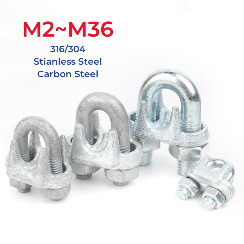 Furniture Hardware Types - M2 ~ M36 316/304 สแตนเลสเหล็กคาร์บอน U-Bolt
