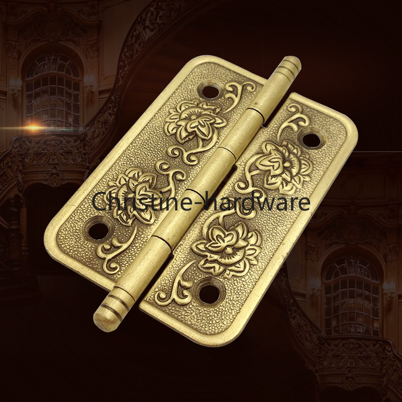 Furniture Hardware Types - บานพับทองเหลืองหนา 2 ชิ้น สำหรับเฟอร์นิเจอร์ บานพับแบบพับได้รูปตัว H