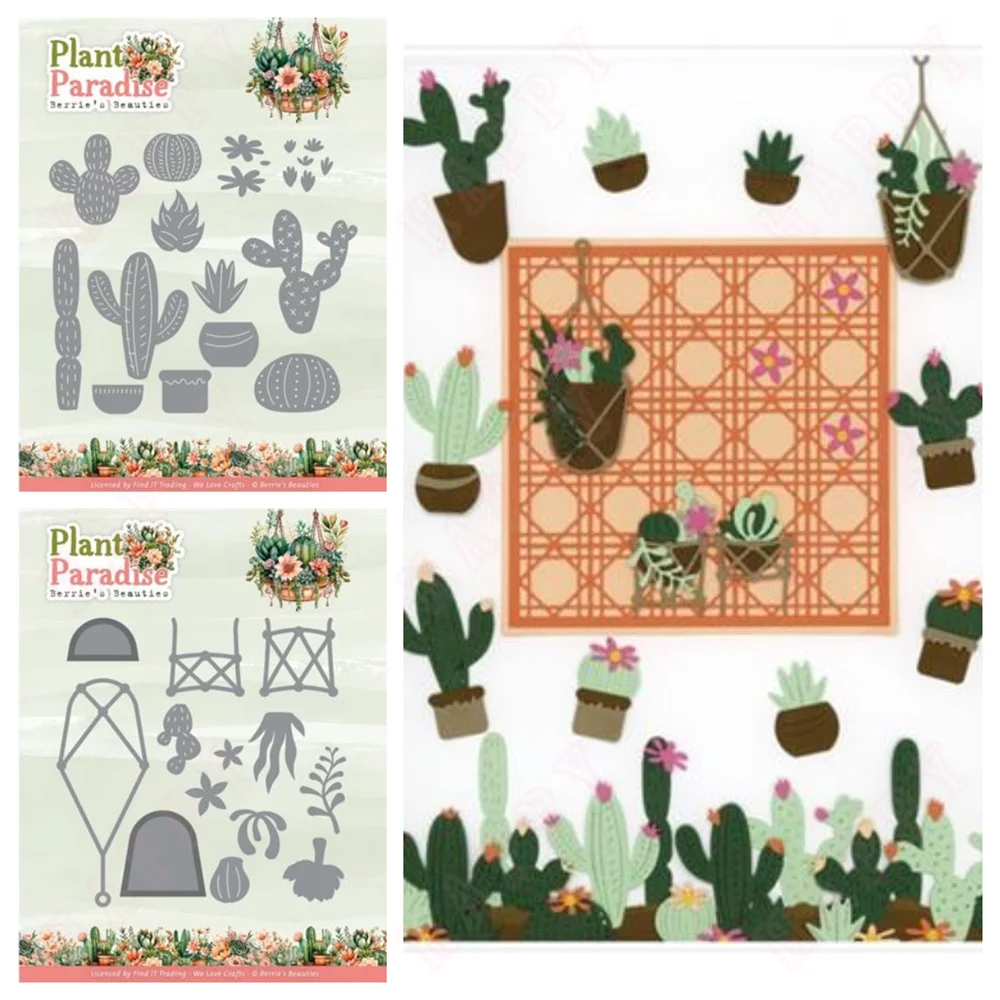 Furniture Paradise & Hardware Ghaziabad Reviews - พืชกระบองเพชร Paradise โลหะหัตถกรรมตัด Dies DIY Scrapbooking