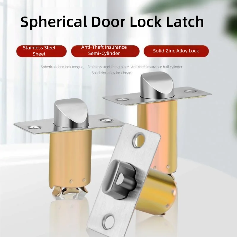 Universal Furniture Hardware - สลักล็อคแบบลูกปืนอเนกประสงค์ - อะไหล่สลักล็อคสำหรับแกนล็อคประตูห้องนอนแบบเก่าในร่ม