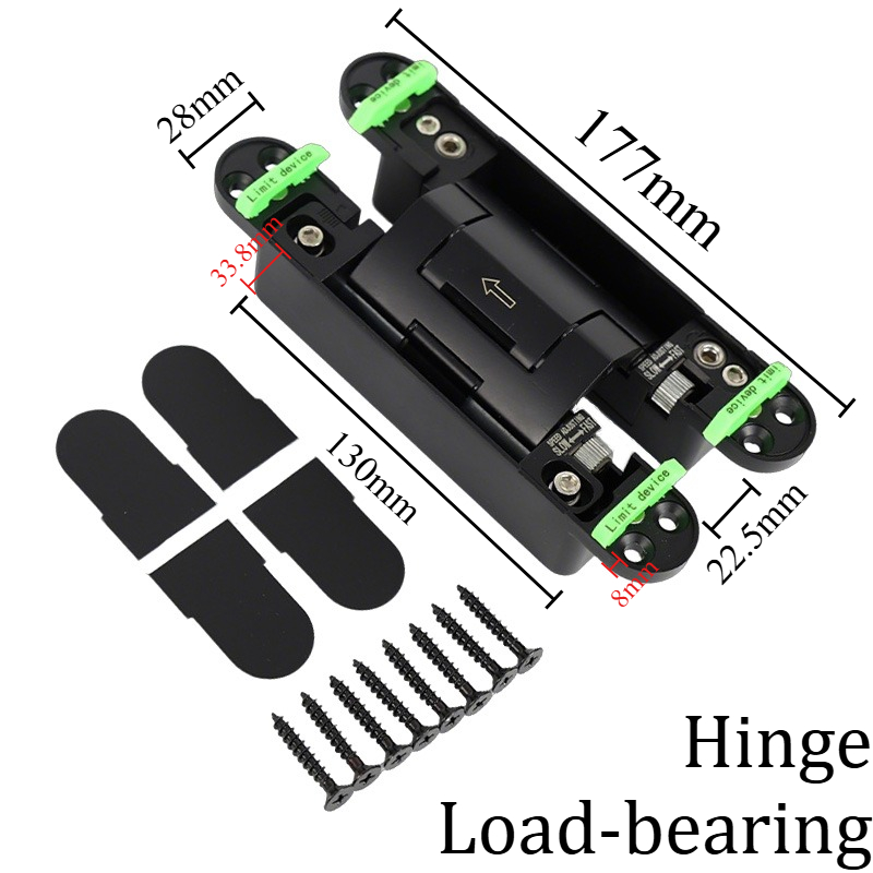 บานพับประตูไฮดรอลิกสีดำ ปรับได - Furniture Hardware Types บทวิจารณ์และราคา