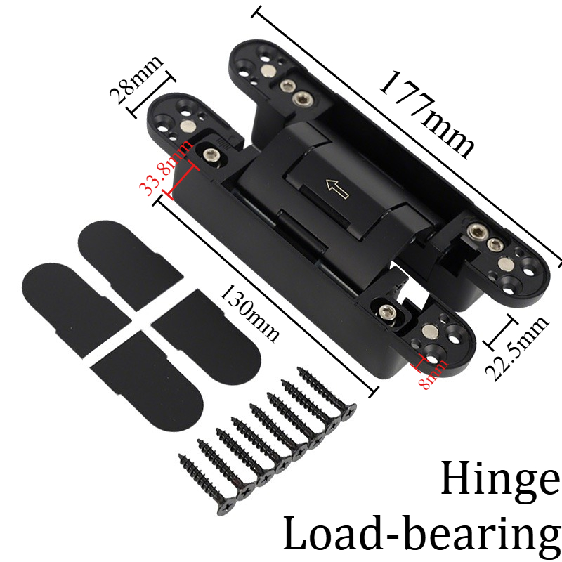 บานพับประตูไฮดรอลิกสีดำ ปรับได - Furniture Hardware Types บทวิจารณ์และราคา