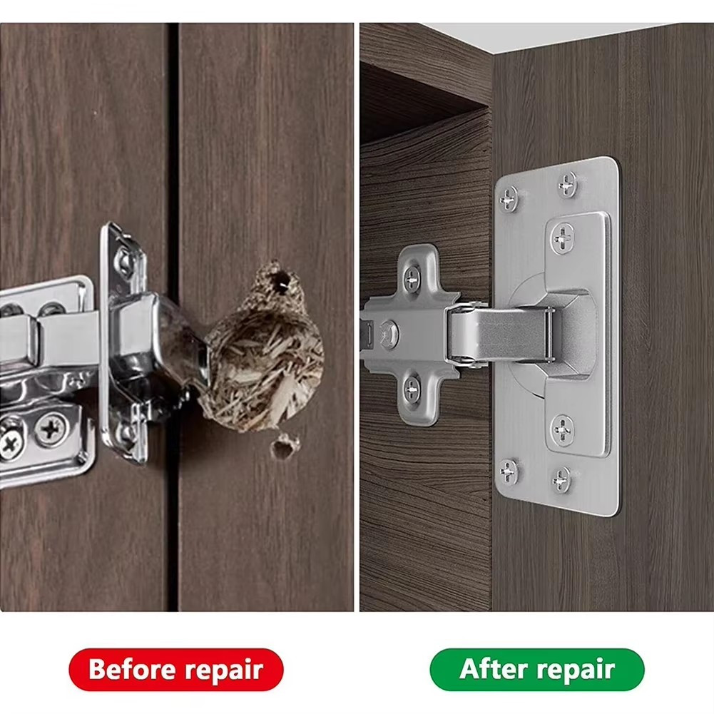 แผ่นซ่อมบานพับ 4 คู่ สำหรับตู้ - Furniture Hardware Repair บทวิจารณ์และราคา