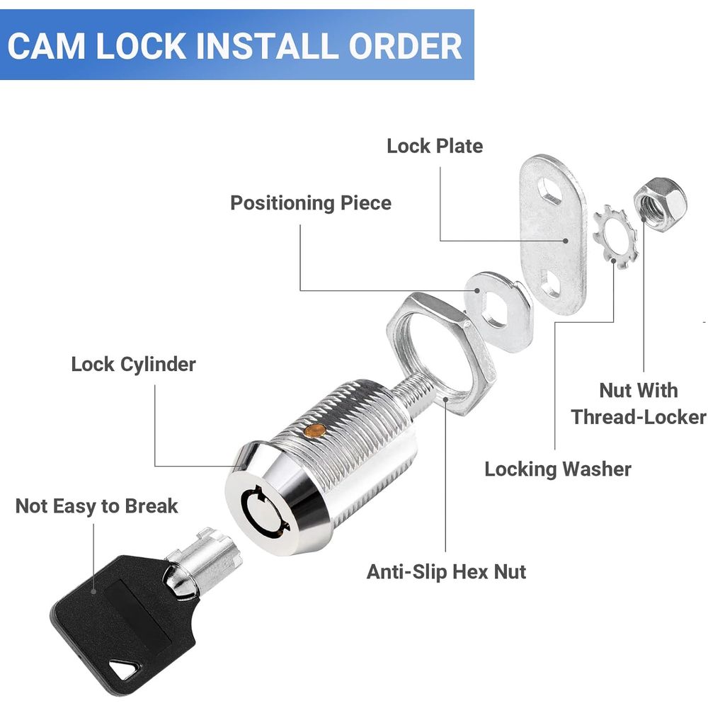 ตัวล็อคสำหรับ RV - แบบใช้กุญแจ - Cabinet Lock Key บทวิจารณ์และราคา