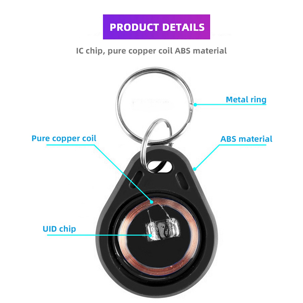 พวงกุญแจ RFID HF 13.56mHz สีดำ - Cabinet Lock Key บทวิจารณ์และราคา