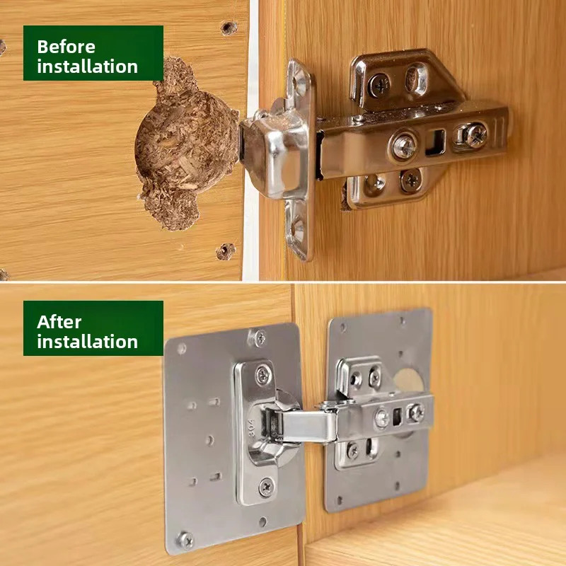 ชุดซ่อมบานพับตู้ครัว - แผ่นยึด - Furniture Hardware Repair บทวิจารณ์และราคา