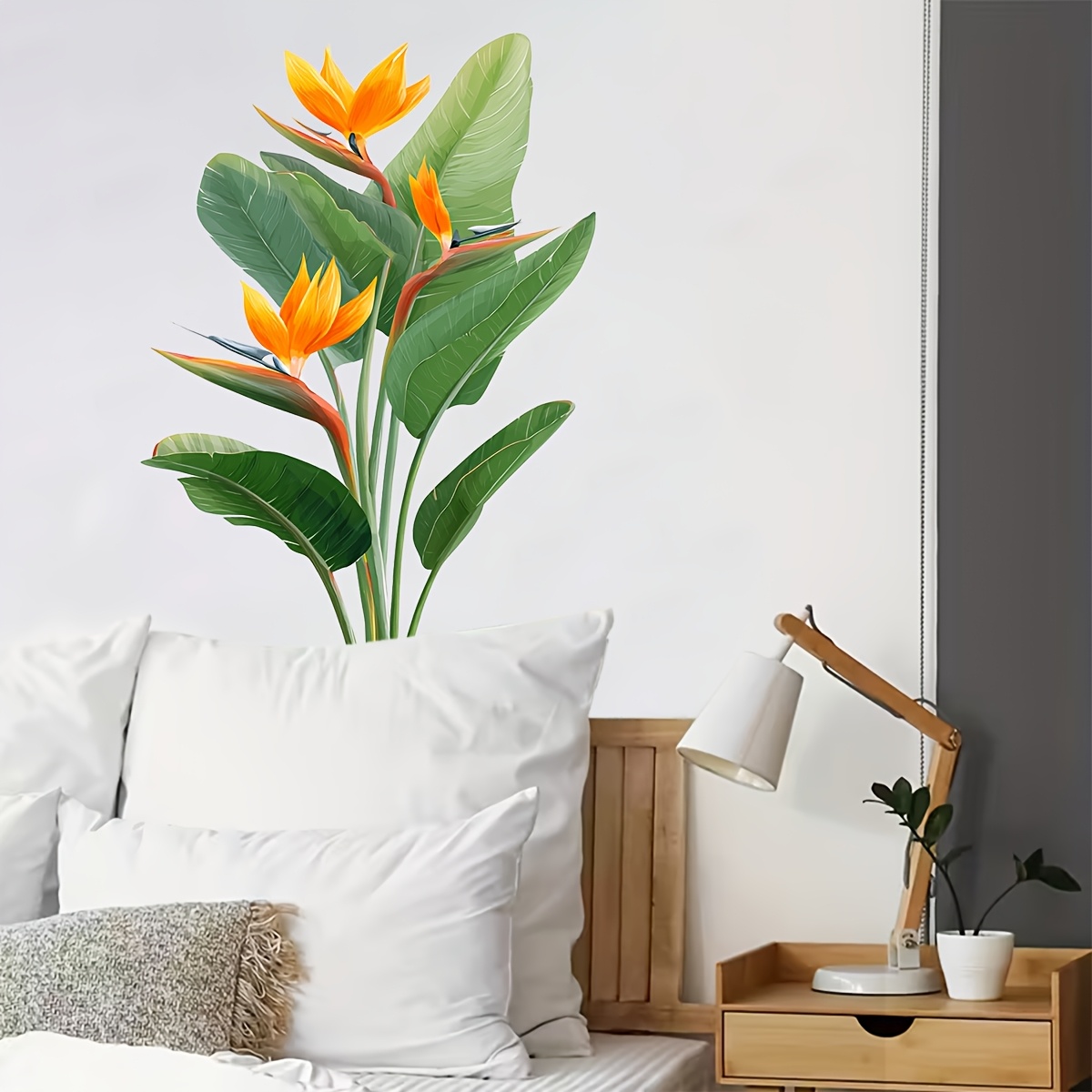 สติกเกอร์ติดผนังใบไม้ป่า 1 ชิ้ - Furniture Paradise & Hardware Ghaziabad Reviews บทวิจารณ์และราคา