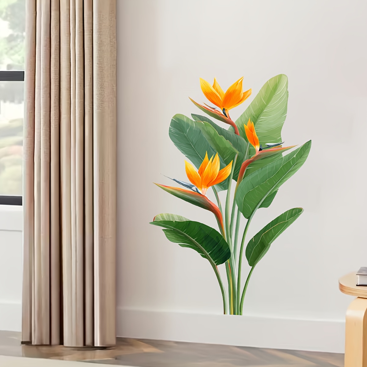สติกเกอร์ติดผนังใบไม้ป่า 1 ชิ้ - Furniture Paradise & Hardware Ghaziabad Reviews บทวิจารณ์และราคา