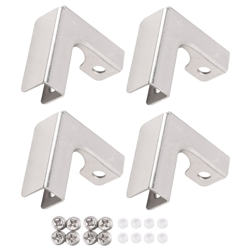 คลิปยึดกระจกแบบตัว L รุ่น A68P - Furniture Hardware Types บทวิจารณ์และราคา
