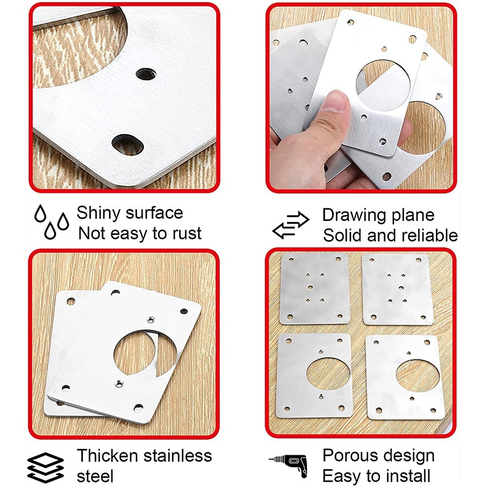 1/2/4/10Pcs บานพับซ่อมแผ่นตู้เ - Furniture Hardware Repair บทวิจารณ์และราคา